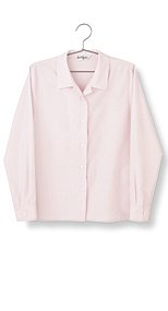 01030 en joie(アンジョア) 家庭で洗濯OKなグリーン購入法対応の長袖ブラウス 93-01030