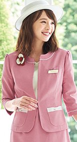 86520 en joie(アンジョア) 大人可愛い癒し系コーデを実現するジャケット ツイード 93-86520