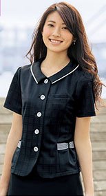 S-50550 50551 50554 SELERY(セロリー) 夏向けUVカット加工!高機能ニットのオーバーブラウス チェック 99-S50550