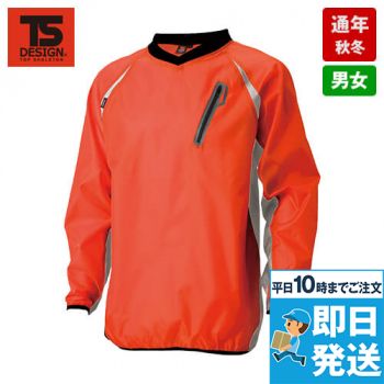 TSデザイン 84335 [通年]リップストップ ウインドブレーカーシャツ(男女兼用)