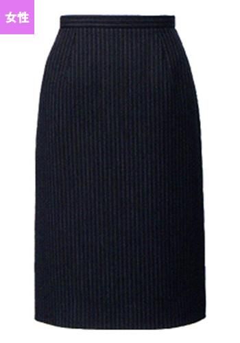 [廃番]S-15460 15461 Selery タイトスカート(52cm丈) ストライプ