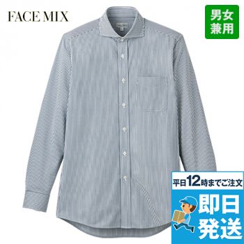 Facemix FB4559U ワイドカラーニット長袖シャツ