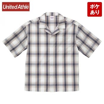 United Athle 1693 コットンオープンカラーショートスリーブシャツ