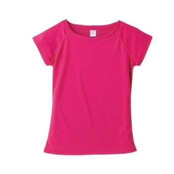 4.3オンス ドライ フレンチスリーブ Tシャツ＜ガールズ＞