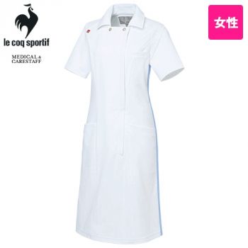 [在庫限り/返品交換不可]UQW0014 ルコック チェックテープワンピース(女性用)