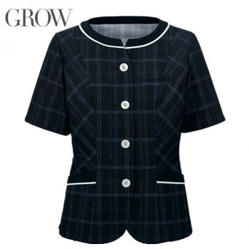 GROW GOBL2301 [春夏用]オーバーブラウス[ニット/抗菌・抗ウイルス/ホームクリーニング]