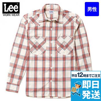 Lee LCS46006 ウエスタンチェックシャツ/長袖(男性用)
