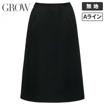 GROW GSKL2554 [通年]Aラインスカート[2wayストレッチ/ウール調/フォーマル]
