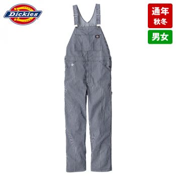 コーコス D-719 [通年]Dickies ストレッチヒッコリー オーバーオール つなぎ[男女兼用]