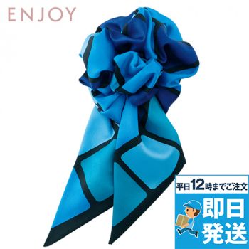 Enjoy EAZ560 コスメパレットのような華やかなコサージュミニスカーフ