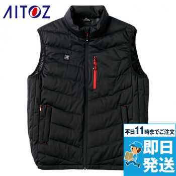 [廃番]アイトス AZ8308 [秋冬用]襟付きヒーターベスト(男女兼用)