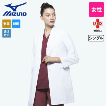 Mz 0024 ミズノ Mizuno 七分袖ドクターコート シングル 女性用 ユニフォームタウン