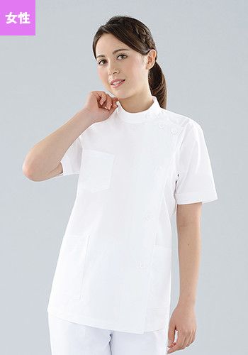 [廃番][エコペットブロード]医務衣 半袖ケーシー(女性用) TC