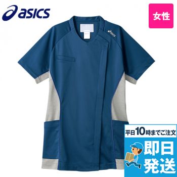 CHM356 アシックス(asics) スクラブ/半袖(女性用)