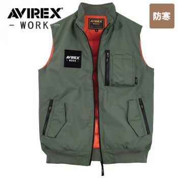 クロダルマ AV517 [防寒]AVIREX-WORK- フライト防寒ベスト