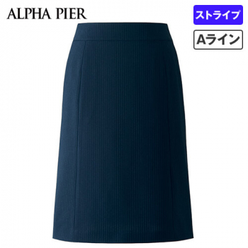 アルファピア AR3668 [通年]Aラインスカート ストライプ [吸汗速乾/軽量/形態安定]