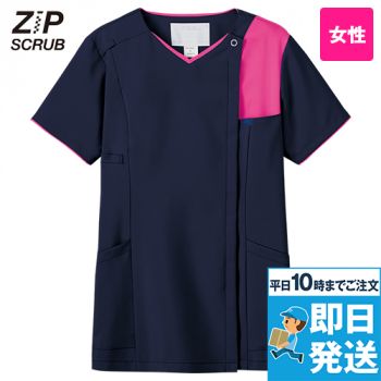 7057SC Folk ZIP SCRUB ジップスクラブ(R)(女性用)