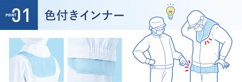 SerVo サーヴォ 涼みドライ 色付きインナー