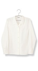 en joie(アンジョア) 01030 家庭で洗濯OKなグリーン購入法対応の長袖ブラウス 93-01030