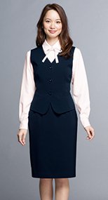 en joie(アンジョア) 51076 エコでおしゃれなプチプラ脇ゴムスカート 無地 93-51076
