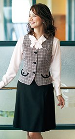 en joie(アンジョア) 51372 伸縮性があり心地よいフィット感のプリーツスカート 無地 93-51372