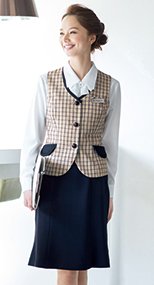 en joie(アンジョア) 51642 しなやかで快適な着心地のマーメイドスカート 無地 93-51642