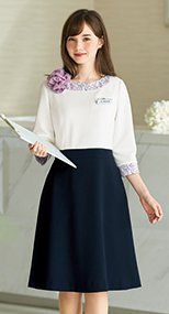 en joie(アンジョア) 66640 ワンピース リバティプリント 花柄 93-66640
