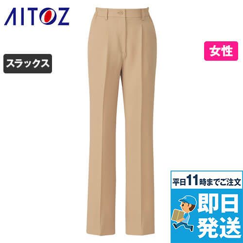 AZ7644 アイトス チノパンツ(女性用)ワンタック 脇ゴム