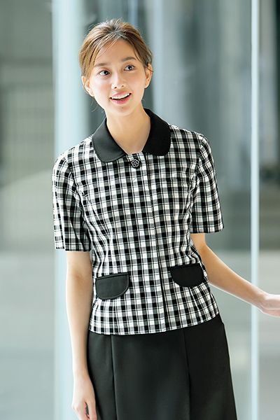Mary Quant M43381 [春夏用]サマージャケット[チェック柄/ストレッチ]