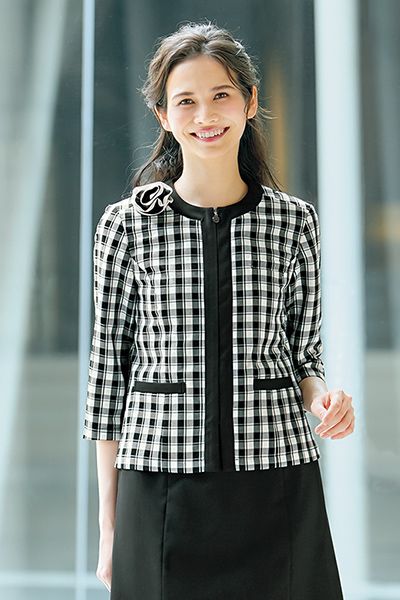 Mary Quant M43391 [春夏用]サマージャケット[チェック柄/ストレッチ]