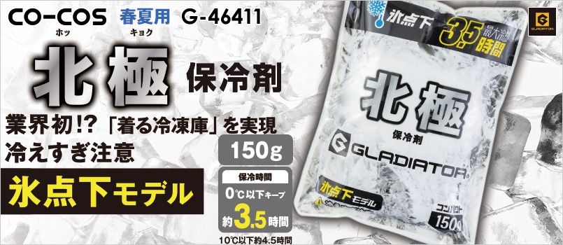 コーコス GI-46411 [春夏用]北極 -10℃ 保冷剤（150g） 