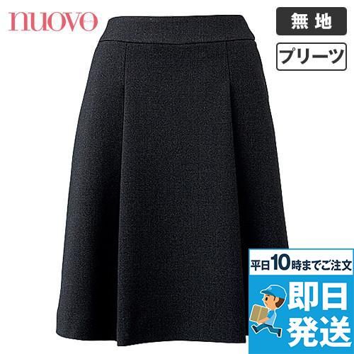 FS45728 nuovo(ヌーヴォ) [通年]ソフトプリーツスカート 無地