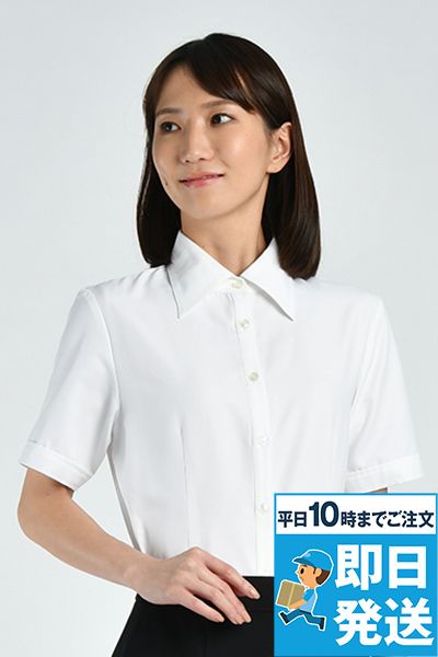 SB7002 nuovo(ヌーヴォ) 半袖ブラウス TC[高い透け防止性]