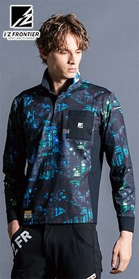アイズフロンティア 521P [通年]パウダードライストレッチ長袖ポロシャツ[男性用] 生産数量限定品