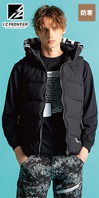 アイズフロンティア 9569 [秋冬用]保温防寒・アルミストレッチベストパーカー[男性用]