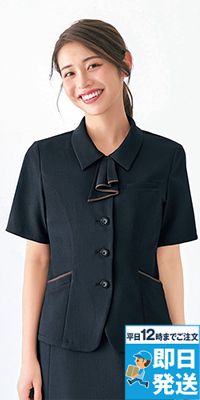 Enjoy ESA1004 [通年]オーバーブラウス（半袖）[吸汗/速乾/ストレッチ]