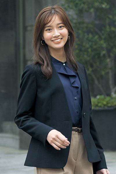 Selery S-25140 25147 [通年]ノーカラージャケット[ストレッチ]