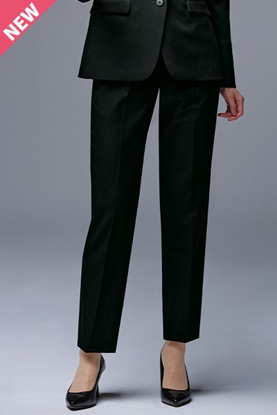 GROW GPAL2556 [通年]タック入りテーパードパンツ[2wayストレッチ/ウール調/フォーマル]