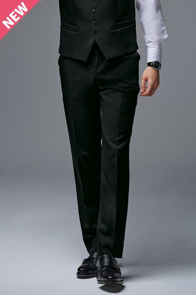 GROW GPAM2559 [通年]メンズストレートパンツ[2wayストレッチ/ウール調/フォーマル]