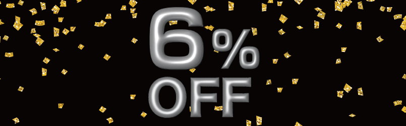 6%オフ