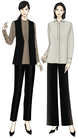 建設会社 事務のスタイリングイラスト