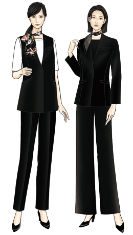 住宅展示場スタッフ スタイリングイラスト