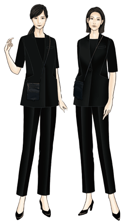 和菓子店 スタイリングイラスト