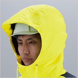 ヘルメット対応フード