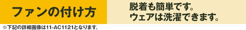 ファンの付け方