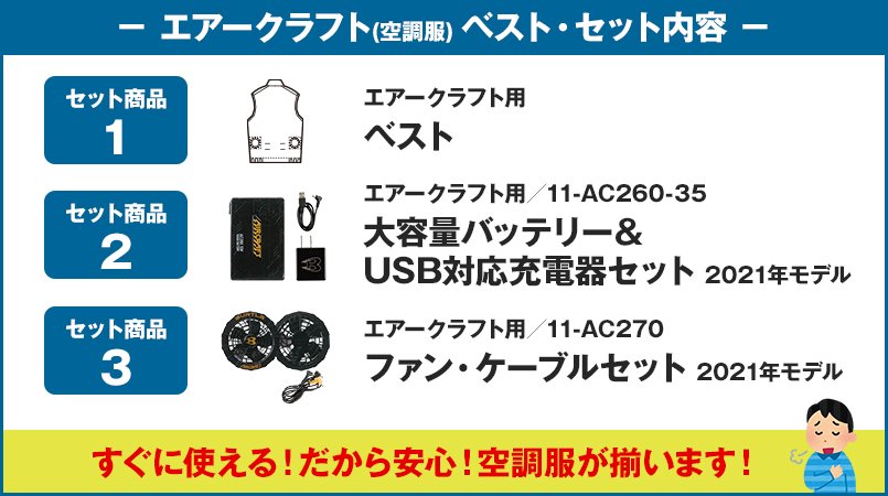 エアークラフトのセット内容
