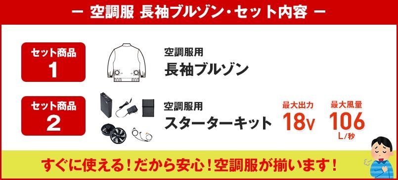空調服のセット内容