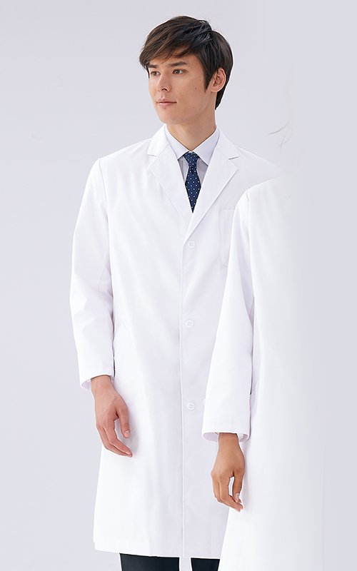 WEB限定商品]81-491 Montblanc メンズ診察衣(ドクターコート) シングル 長袖 ｜白衣・スクラブの通販ならユニフォームタウン