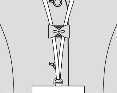 可愛いアクセントのリボン型ホルダーループ