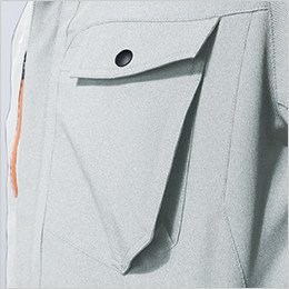 左胸 マチ付きポケット